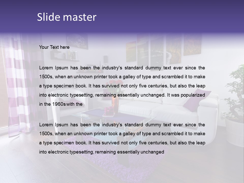 Purple Modern Glassy PowerPoint Template