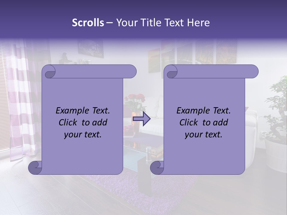 Purple Modern Glassy PowerPoint Template