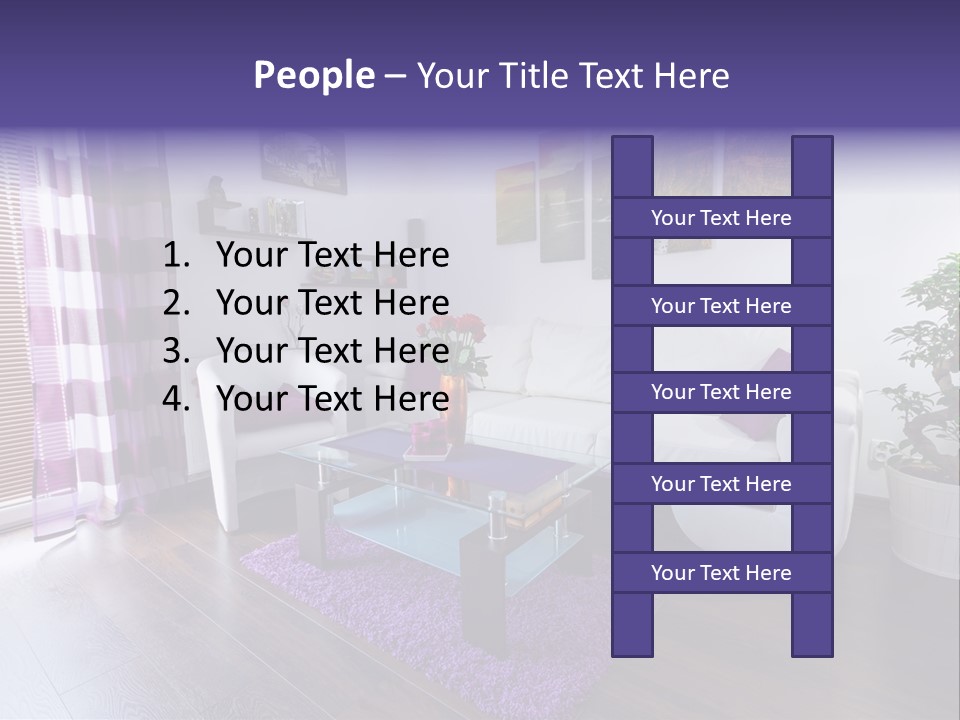 Purple Modern Glassy PowerPoint Template
