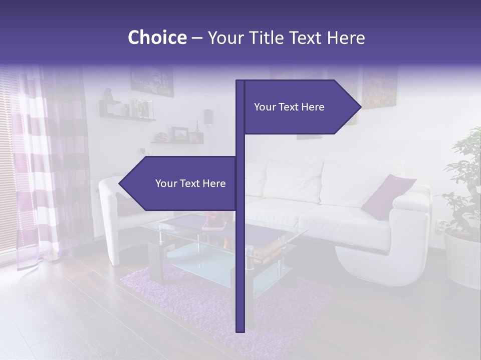 Purple Modern Glassy PowerPoint Template