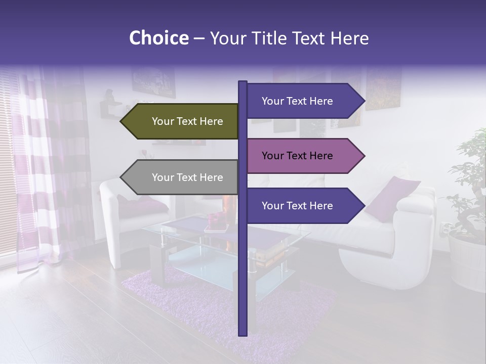 Purple Modern Glassy PowerPoint Template