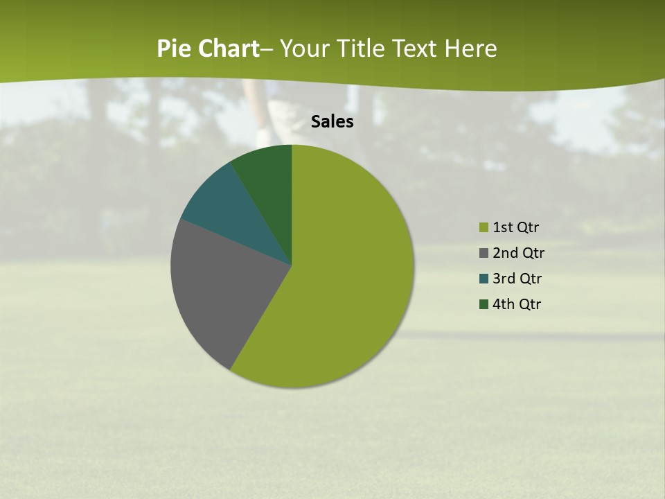 Golf Golfer Celebration PowerPoint Template