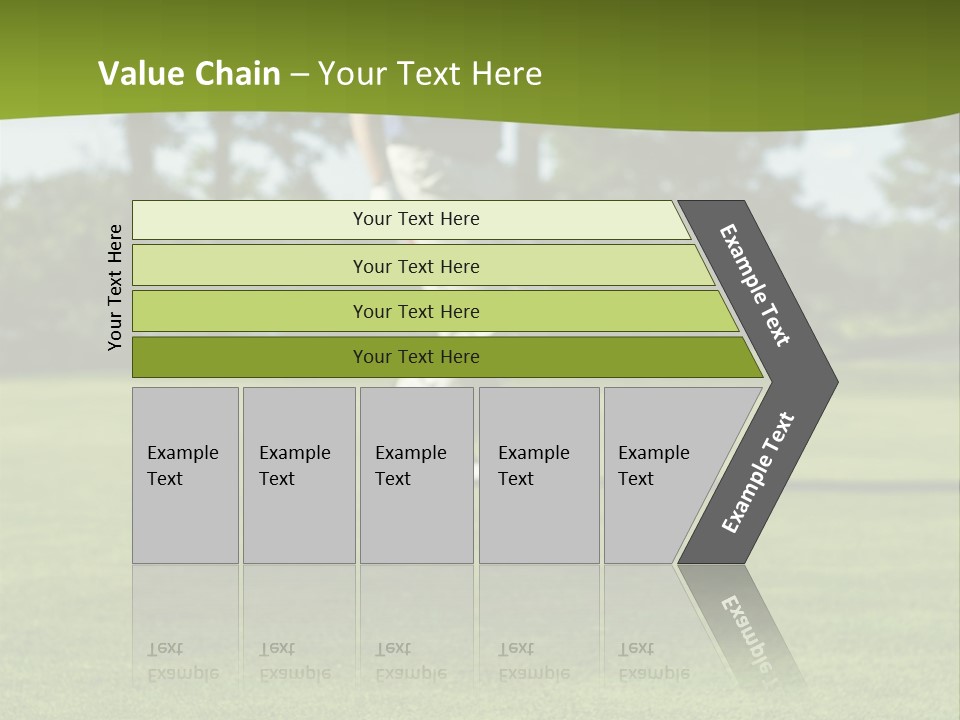 Golf Golfer Celebration PowerPoint Template