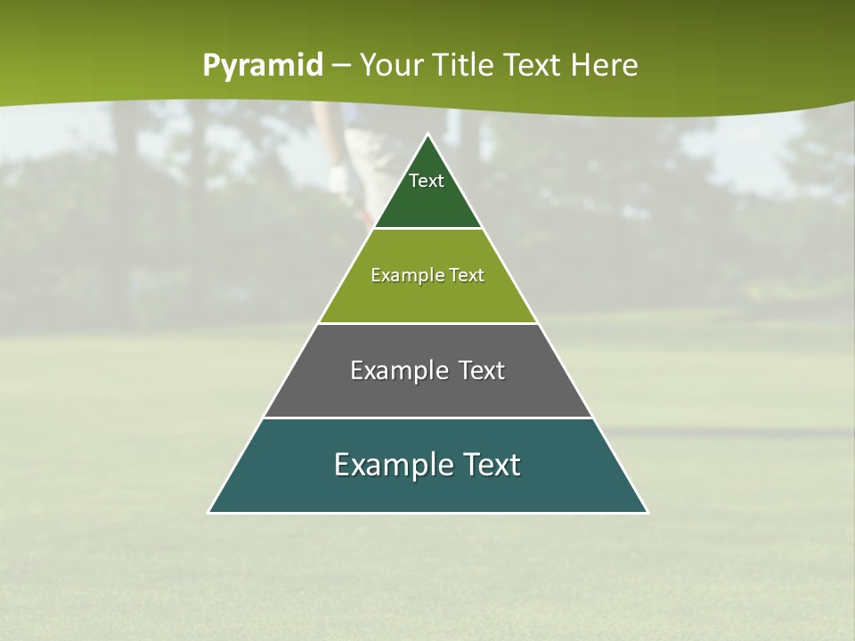 Golf Golfer Celebration PowerPoint Template