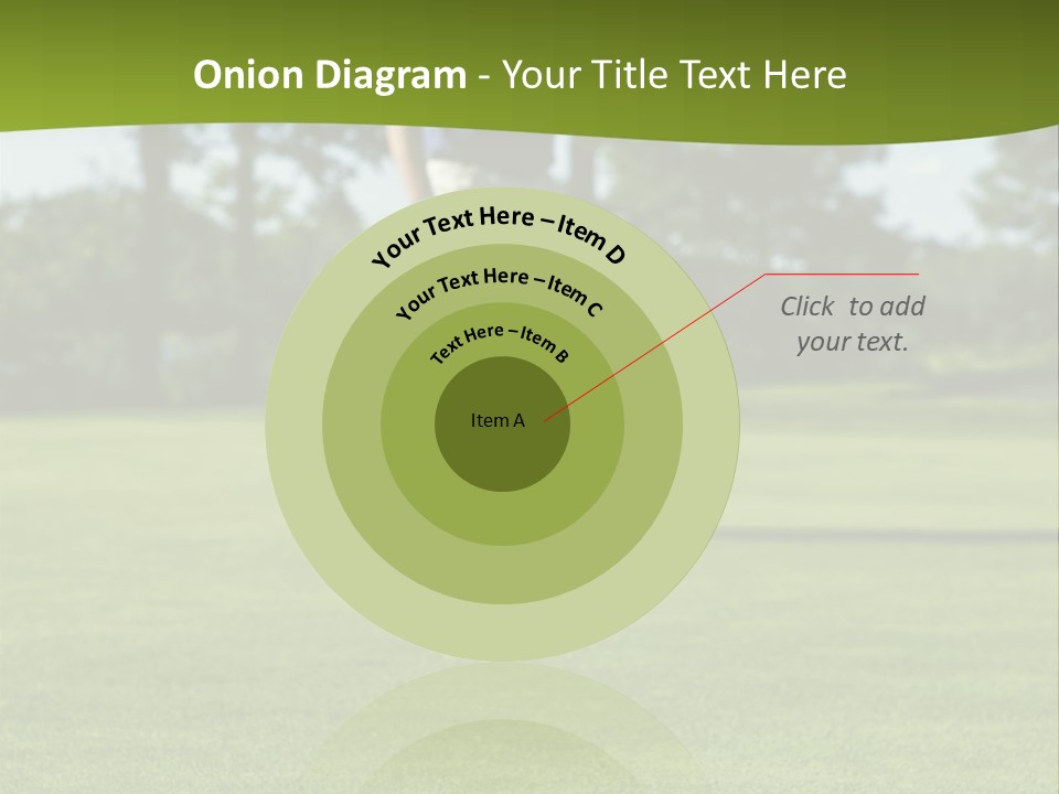 Golf Golfer Celebration PowerPoint Template