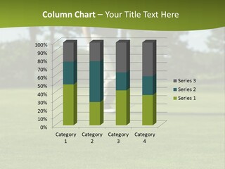 Golf Golfer Celebration PowerPoint Template