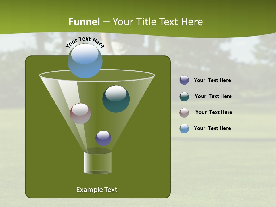 Golf Golfer Celebration PowerPoint Template