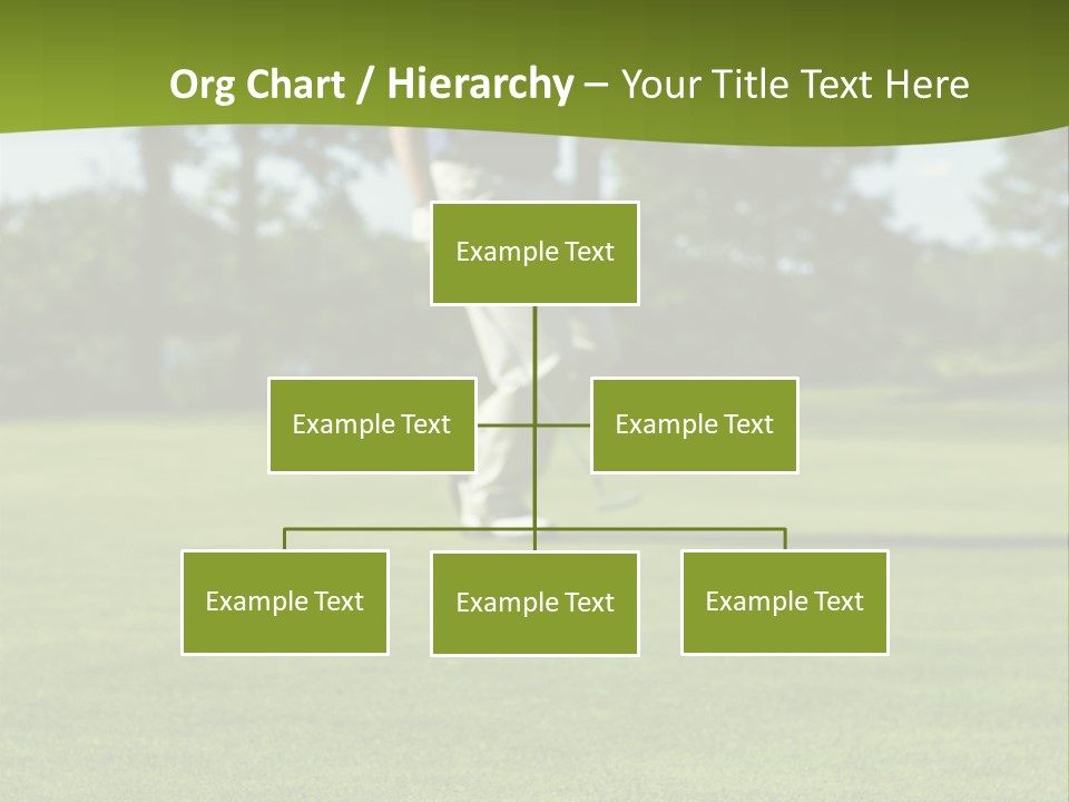 Golf Golfer Celebration PowerPoint Template