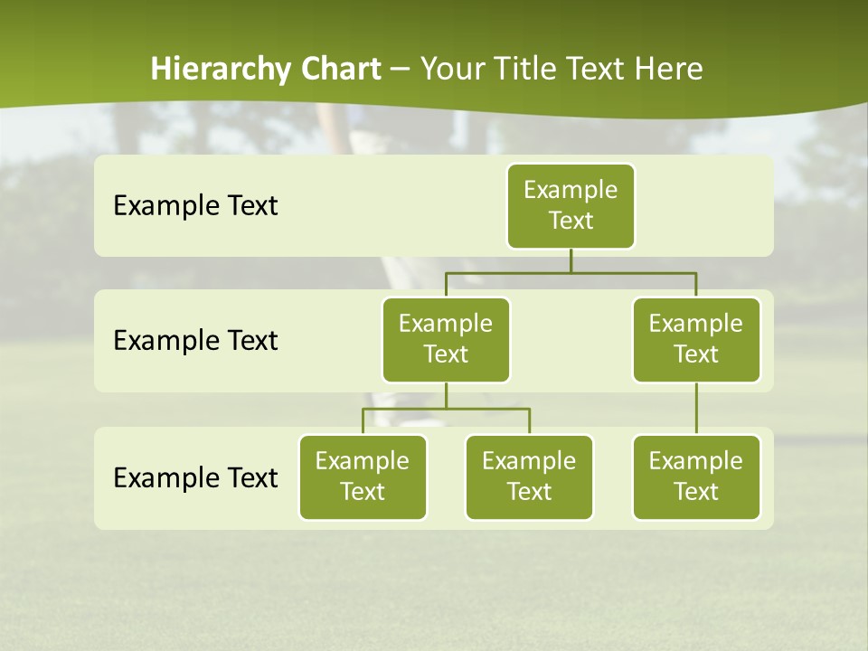 Golf Golfer Celebration PowerPoint Template