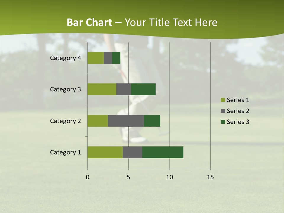 Golf Golfer Celebration PowerPoint Template