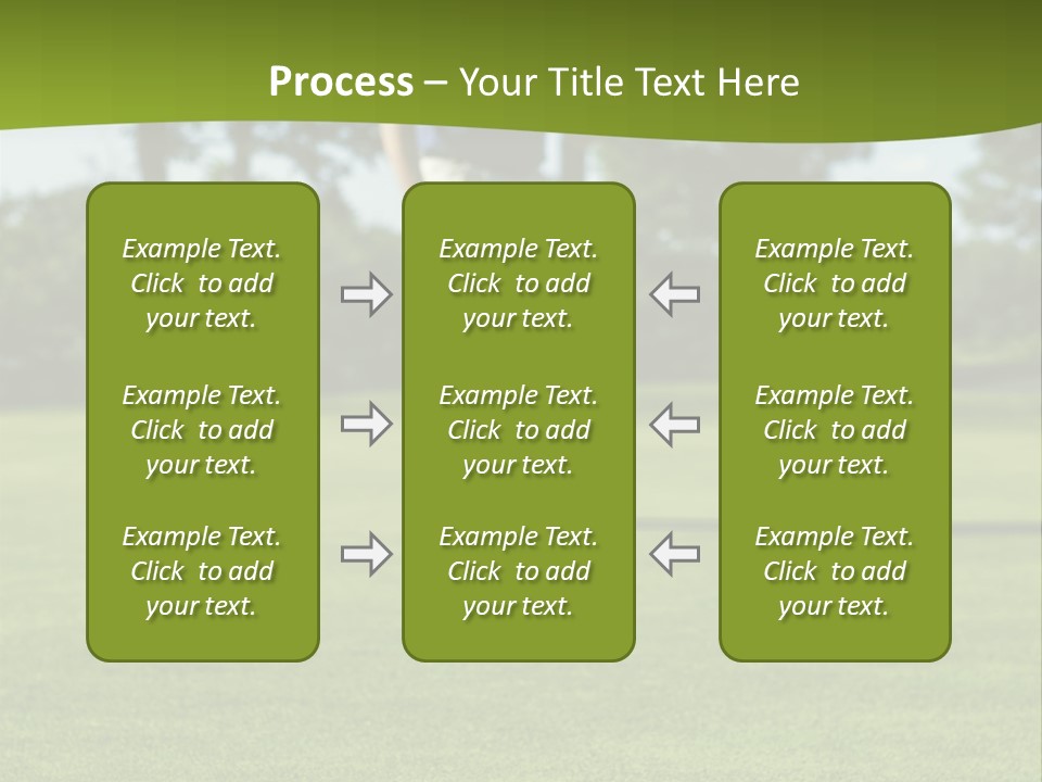 Golf Golfer Celebration PowerPoint Template