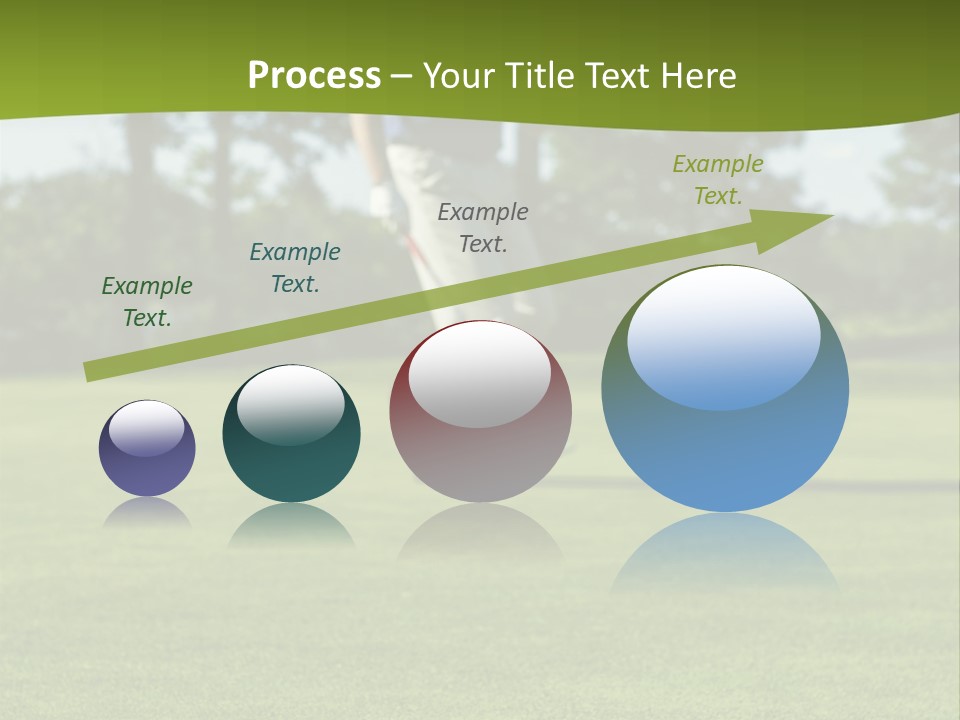 Golf Golfer Celebration PowerPoint Template