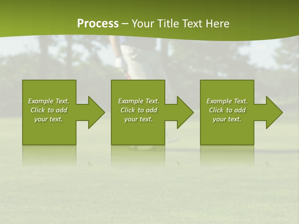 Golf Golfer Celebration PowerPoint Template