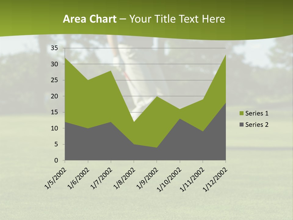 Golf Golfer Celebration PowerPoint Template