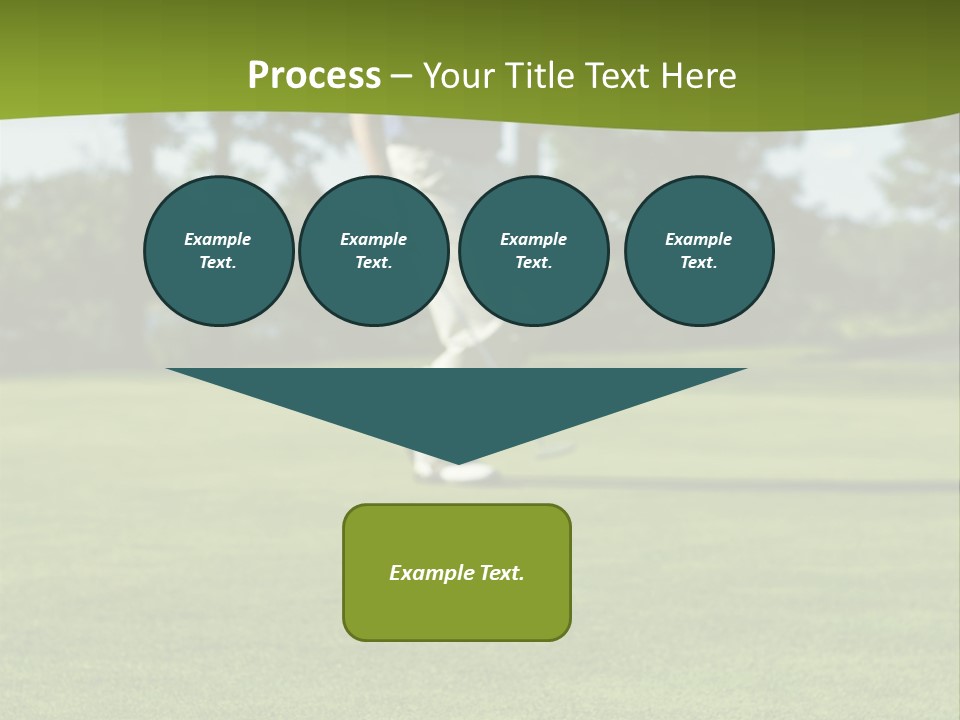 Golf Golfer Celebration PowerPoint Template