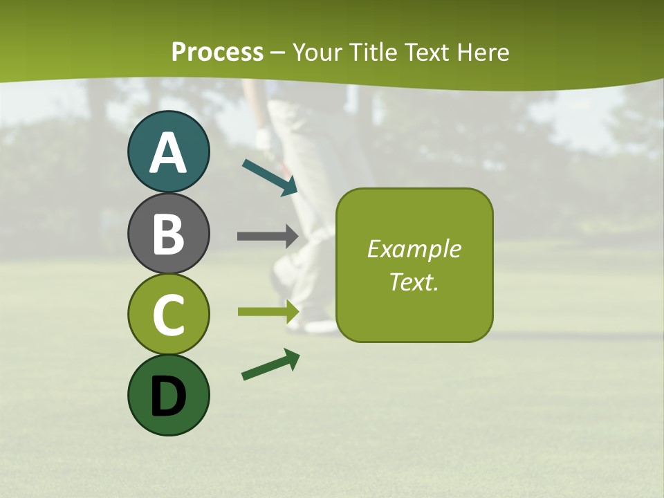 Golf Golfer Celebration PowerPoint Template