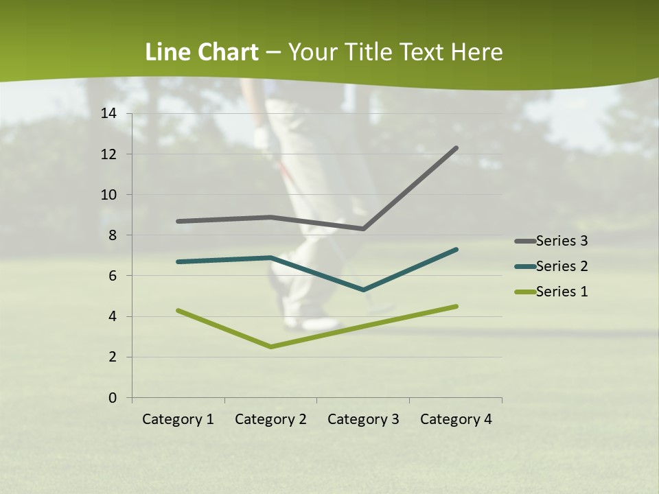 Golf Golfer Celebration PowerPoint Template