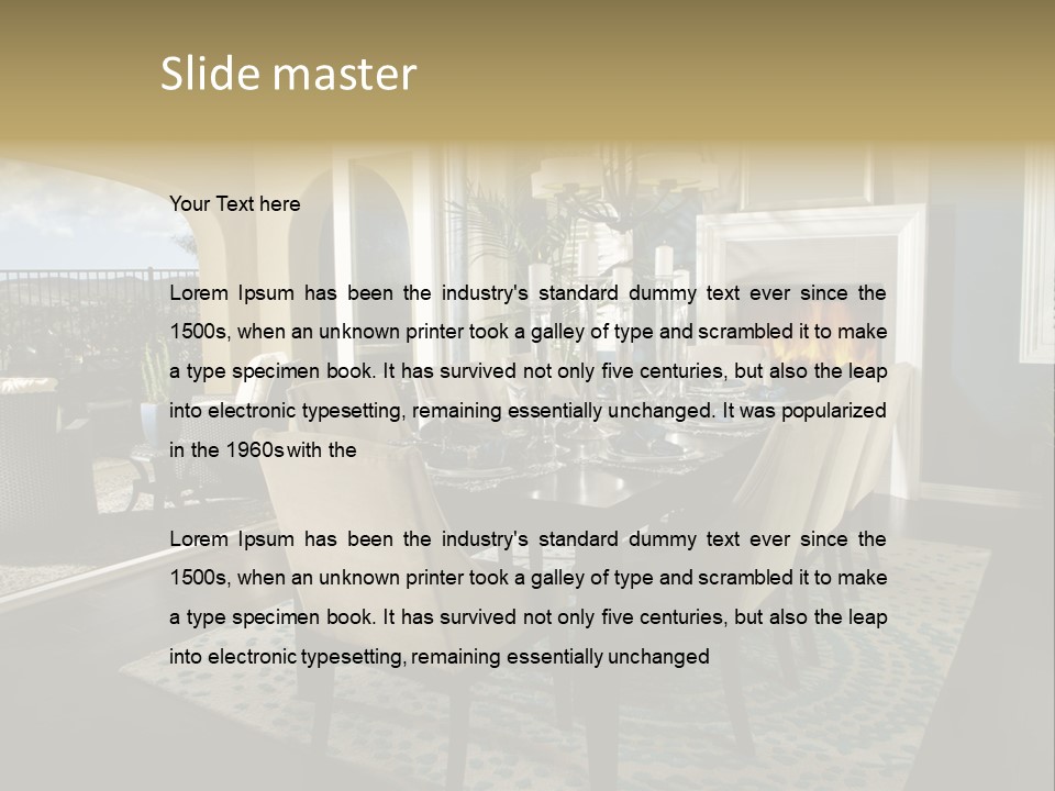 Inside Of Design Chairs PowerPoint Template