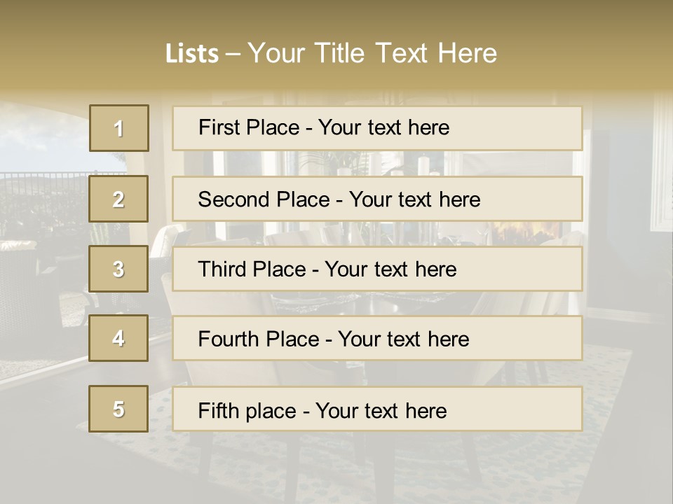 Inside Of Design Chairs PowerPoint Template