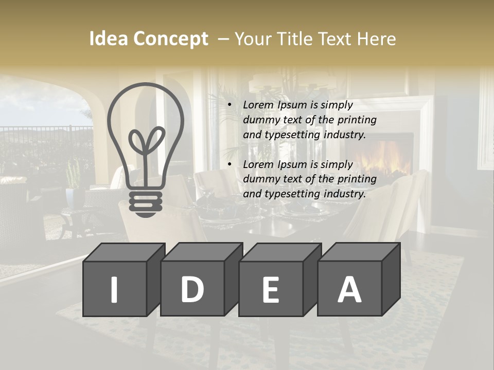 Inside Of Design Chairs PowerPoint Template