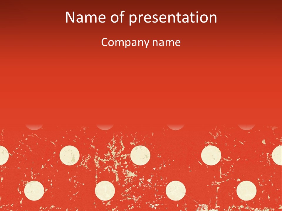 Dot Cardboard Damaged PowerPoint Template