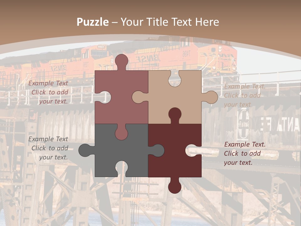 Bnsf Diesel Rail PowerPoint Template