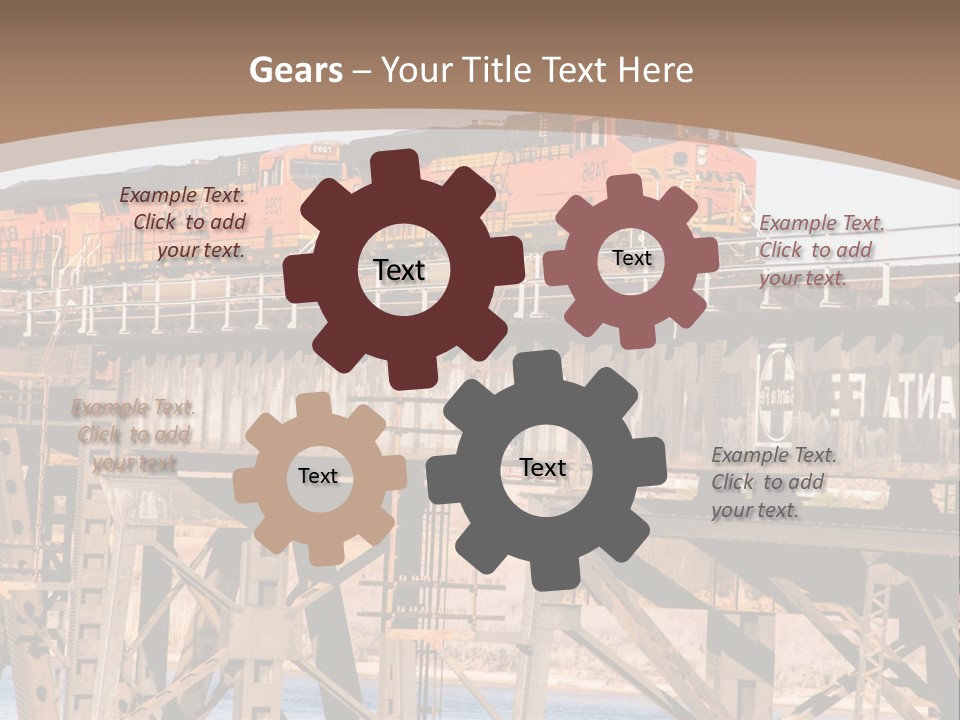Bnsf Diesel Rail PowerPoint Template