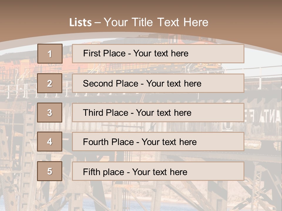 Bnsf Diesel Rail PowerPoint Template