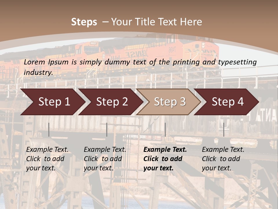 Bnsf Diesel Rail PowerPoint Template
