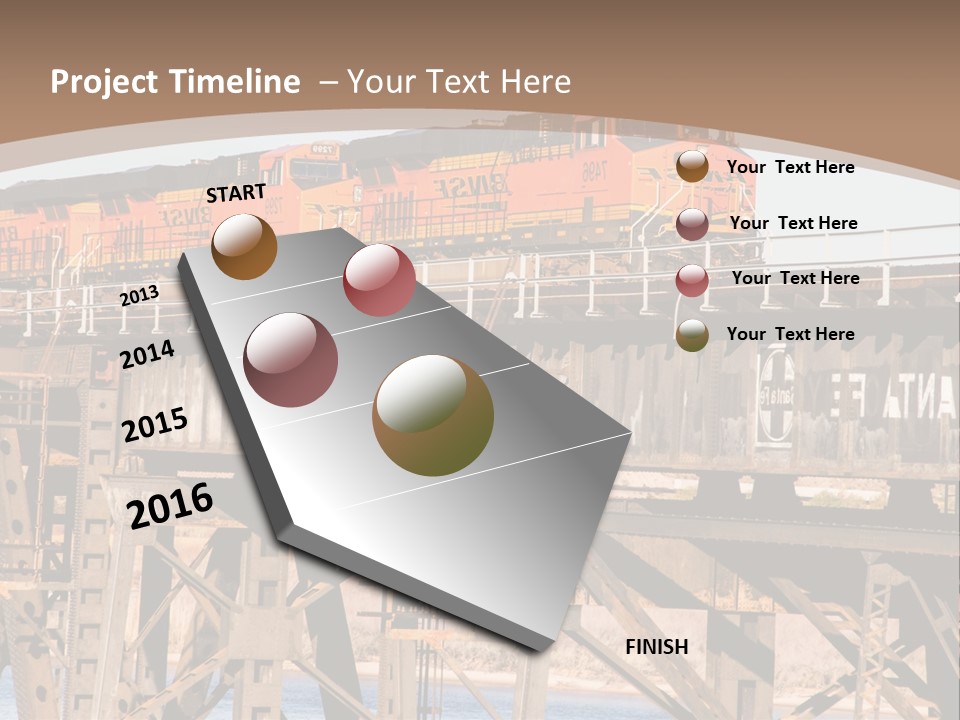 Bnsf Diesel Rail PowerPoint Template