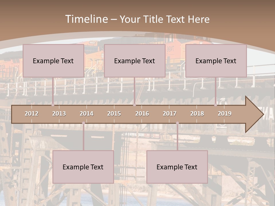 Bnsf Diesel Rail PowerPoint Template