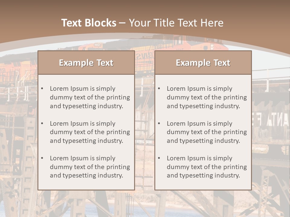 Bnsf Diesel Rail PowerPoint Template