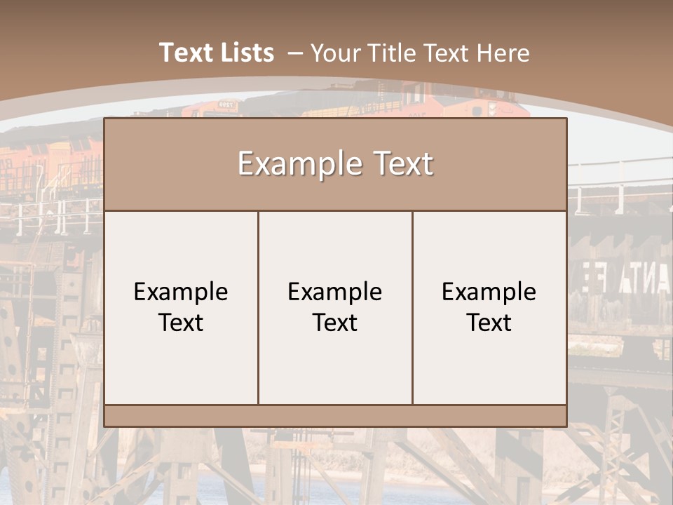 Bnsf Diesel Rail PowerPoint Template