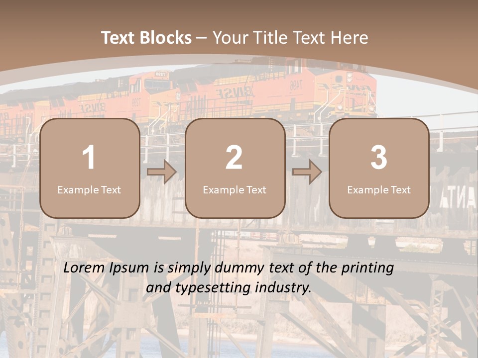 Bnsf Diesel Rail PowerPoint Template