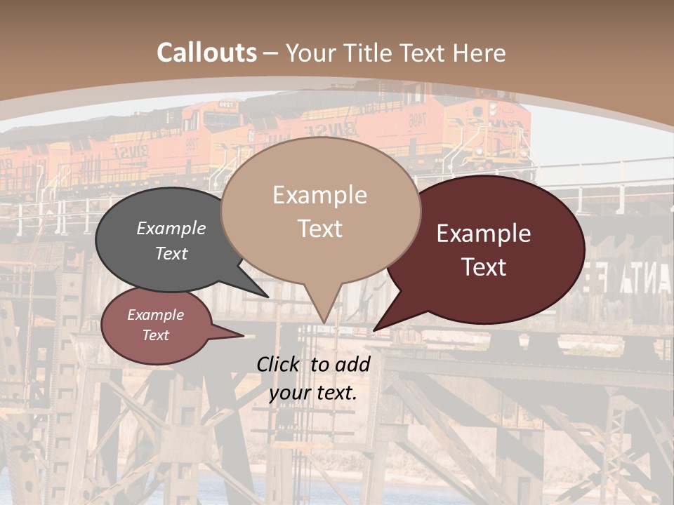 Bnsf Diesel Rail PowerPoint Template