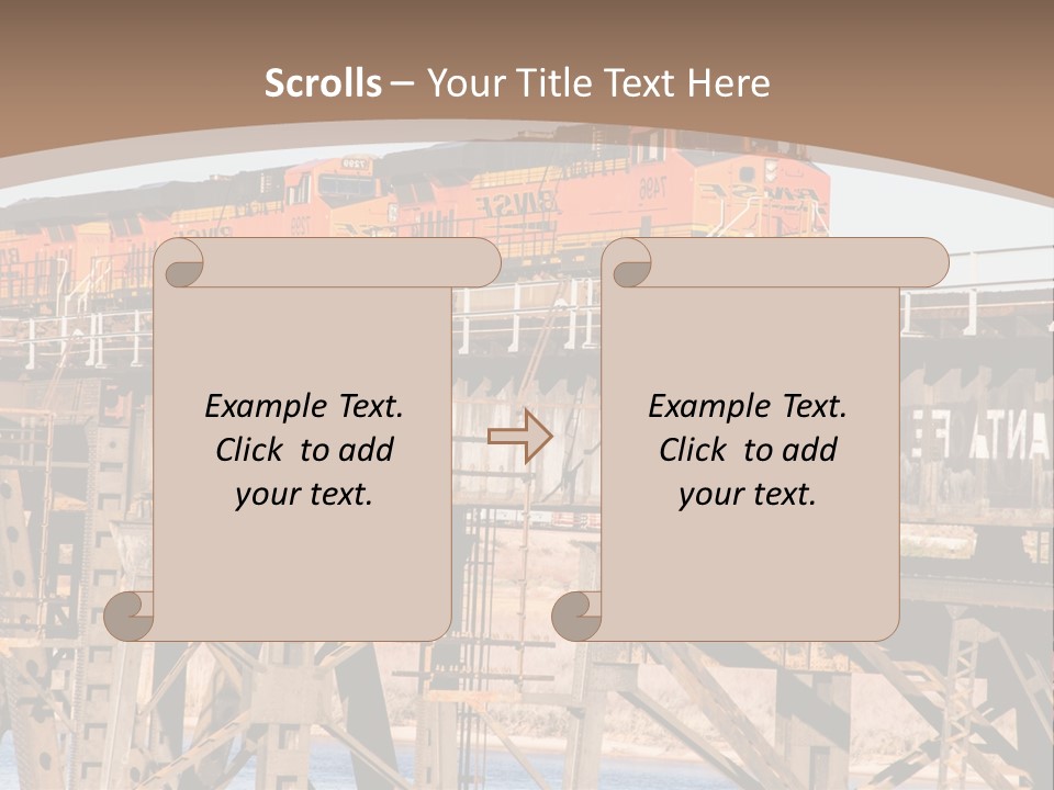 Bnsf Diesel Rail PowerPoint Template