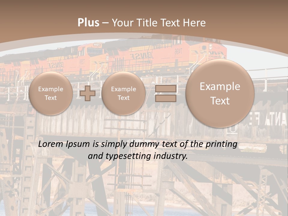 Bnsf Diesel Rail PowerPoint Template