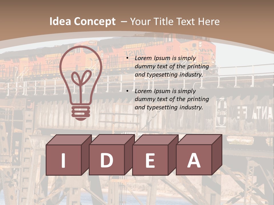 Bnsf Diesel Rail PowerPoint Template