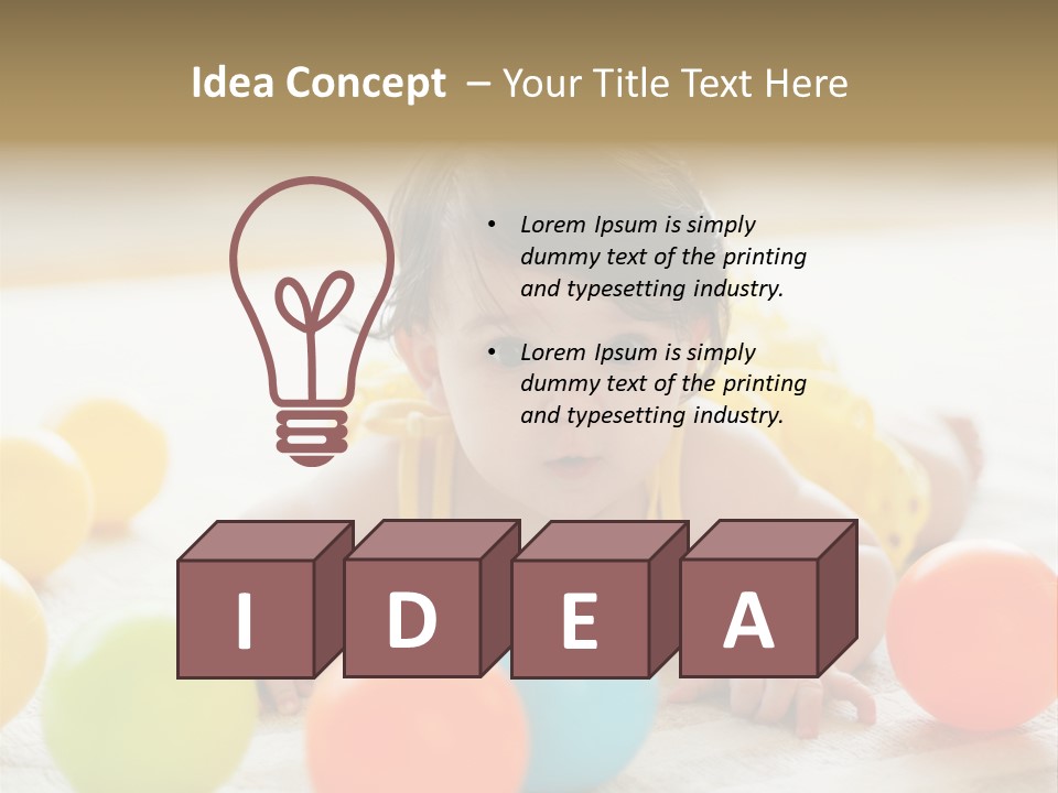 Innocent Toddler Fragile PowerPoint Template