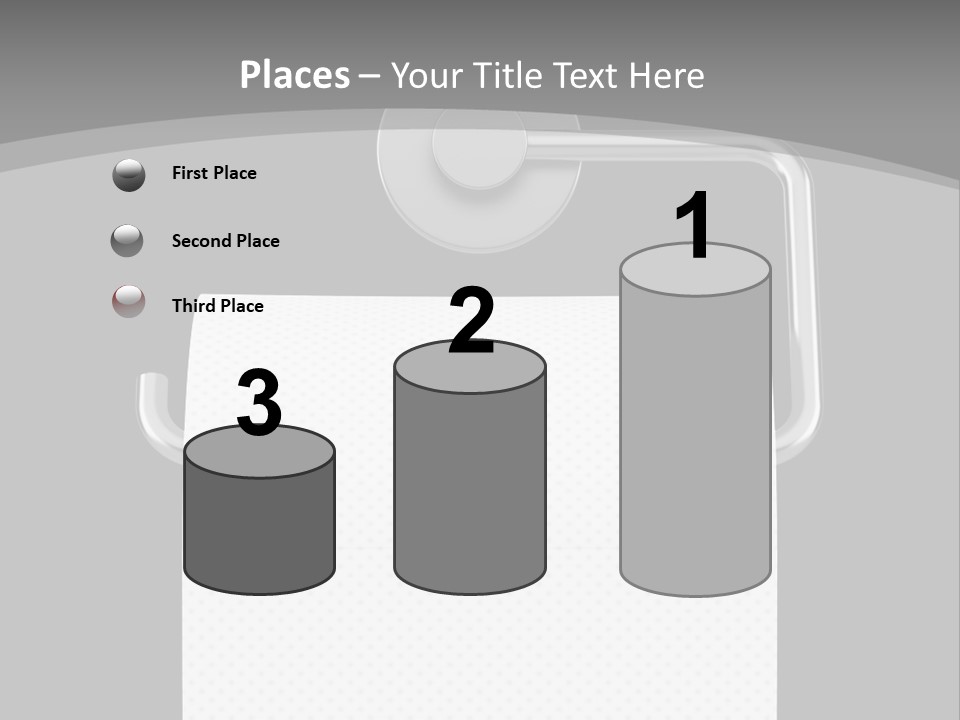 One Clipping Path Gray PowerPoint Template