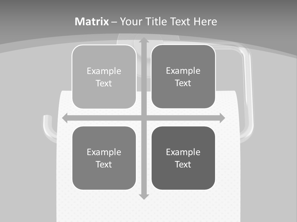 One Clipping Path Gray PowerPoint Template