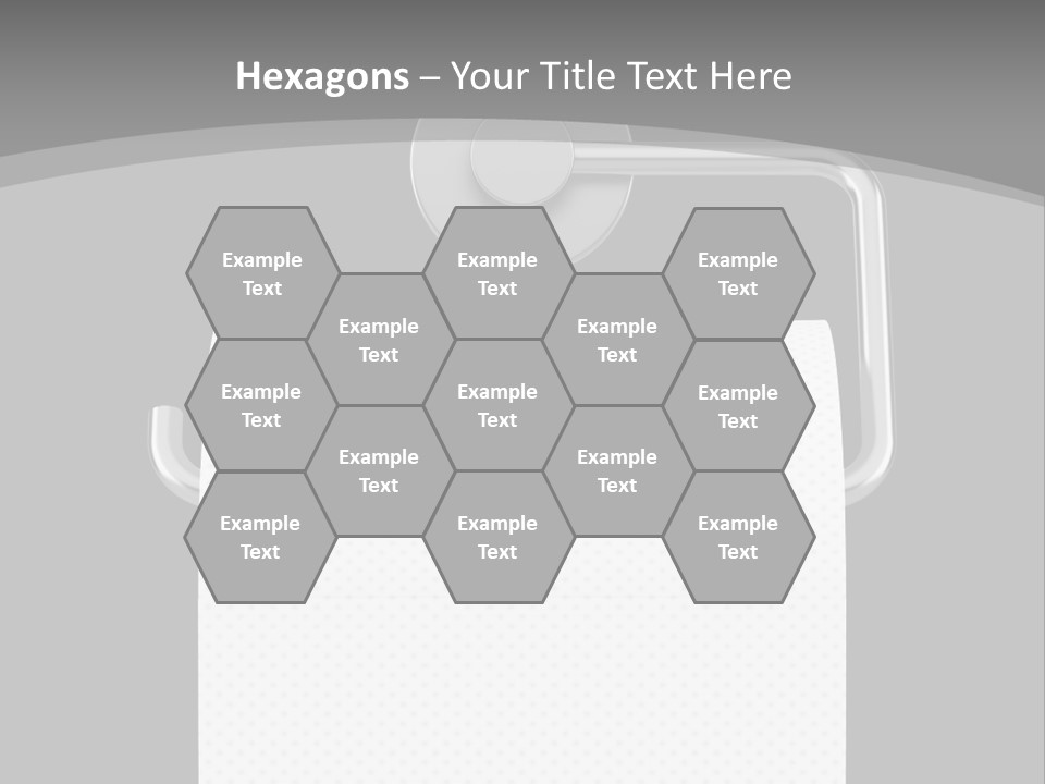 One Clipping Path Gray PowerPoint Template