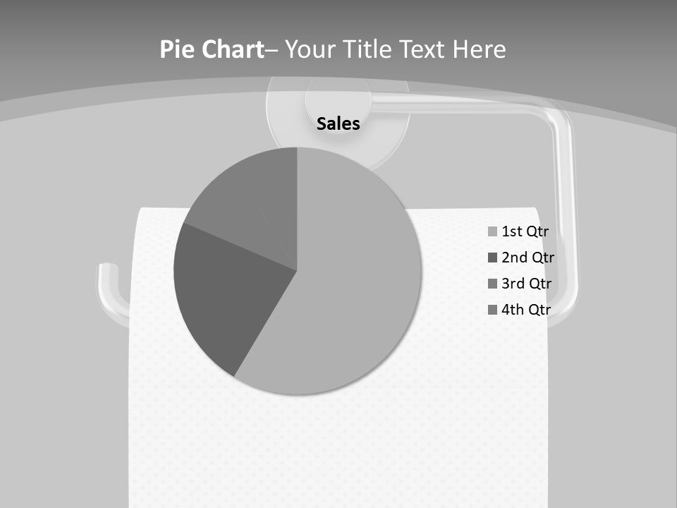 One Clipping Path Gray PowerPoint Template