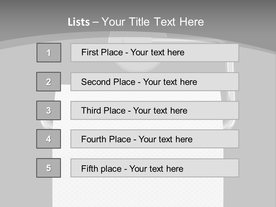 One Clipping Path Gray PowerPoint Template