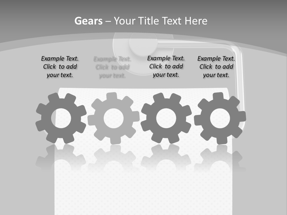 One Clipping Path Gray PowerPoint Template