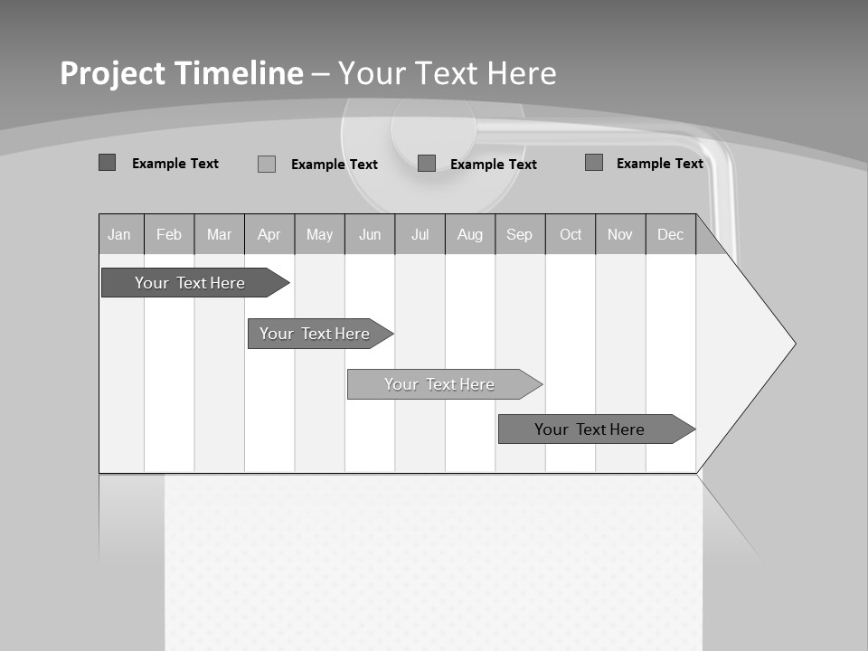 One Clipping Path Gray PowerPoint Template