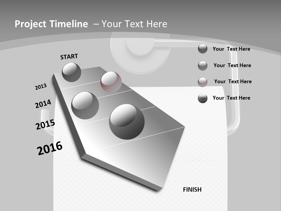 One Clipping Path Gray PowerPoint Template