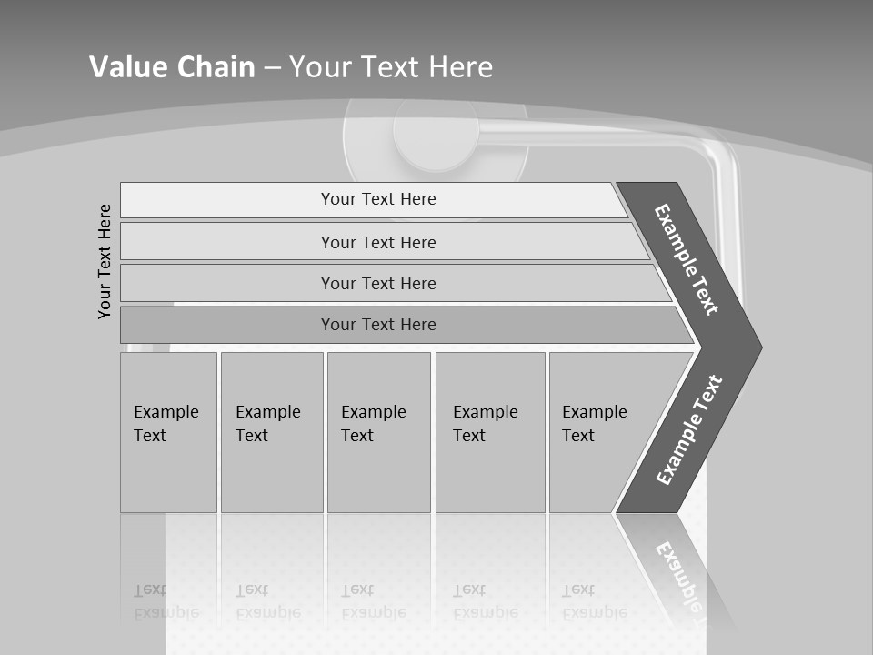 One Clipping Path Gray PowerPoint Template
