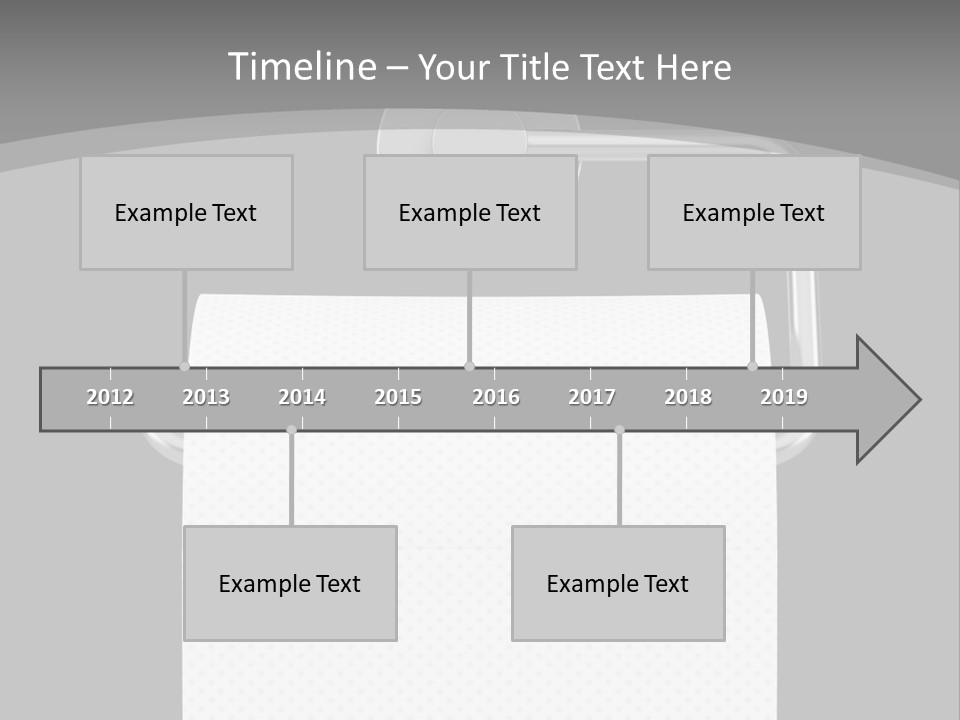 One Clipping Path Gray PowerPoint Template