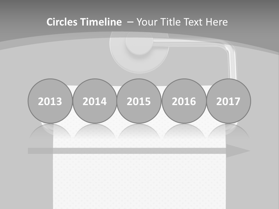 One Clipping Path Gray PowerPoint Template